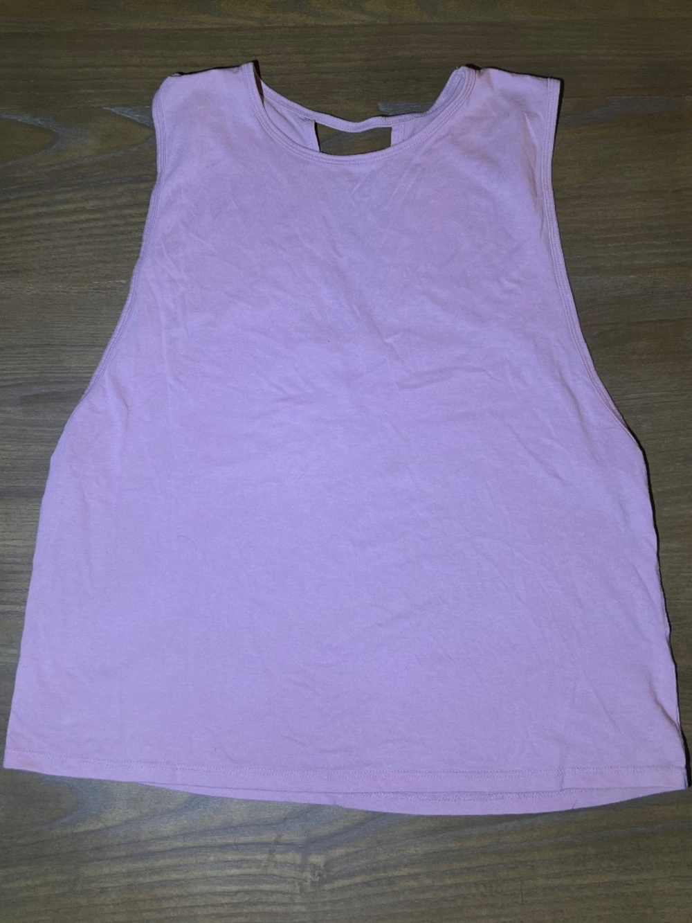 Fabletics Nicola Cropped Tank Top L Light Pink Open Back Athletic Workout Tank